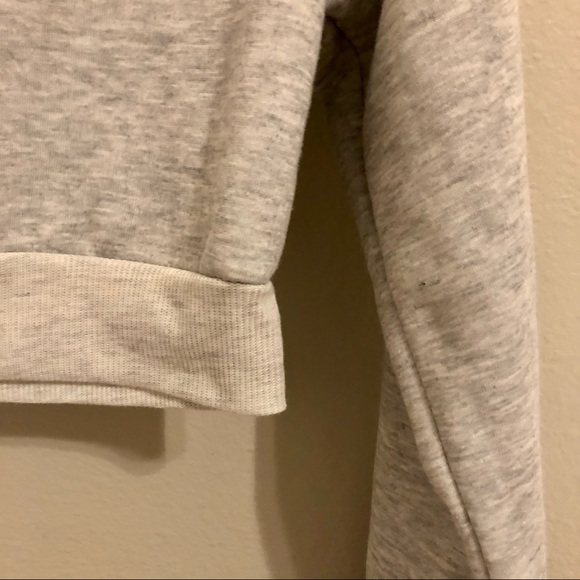 Cropped Light Grey Hoodie - Picture 3 of 5